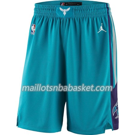 Charlotte Hornets Homme Shorts Bleu 2018-19 Jordan Brand Swingman